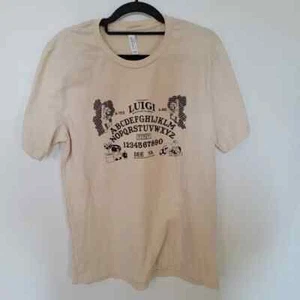 Vintage Super Mario Bros. LUIGI Board shirt Size L ~ BELLA CANVAS - Picture 1 of 12