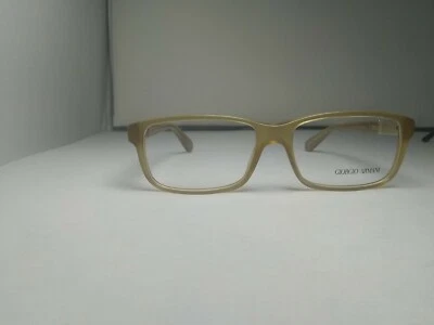  GIORGIO ARMANI AR 7001 5028 CLEAR BEIGE AUTHENTIC  54-16-140 FLEX HINGES 2888T - Image 1 of 4