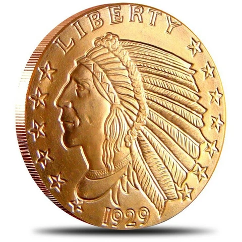 1 oz Copper Round - Incuse Indian Cover