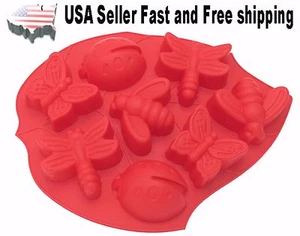 8 Hohlraum Schmetterling Silikon Seife Form zum Selbermachen handgemachte Seife US-Verkäufer - Bild 1 von 5