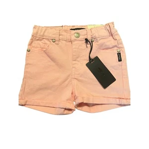 Silver Jeans Co. Lacy Shorts Mid Rise Slim Fit Pink Twill Girls Size 6X - Picture 1 of 6
