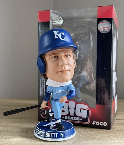 GEORGE BRETT Kansas City Royals Legend MLB Mini BIGhead 4" Bobblehead NIB! Cover