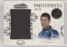 2012 Press Pass Showcase Prized Pieces Memorabilia Gold /50 Carl Edwards #PP-CE