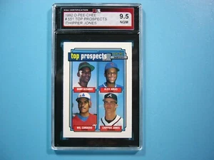 1992 O-PEE-CHEE MLB BASEBALL CARD #551 CHIPPER JONES TOP PROSPECTS KSA 9.5 OPC - Picture 1 of 4