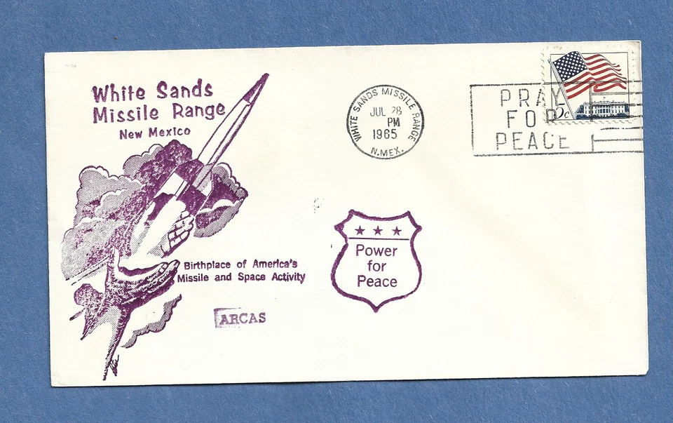 ARCAS ROCKET LAUNCH JUL 28,1965 WHITE SANDS MISSILE RANGE  SPACE COVER  NASA Foto 1 de 1