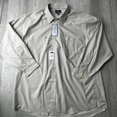 NWT Men's Dockers Button Down Dress Shirt XXL 18/18 1/2  34-35 Grey - Image 1 of 4