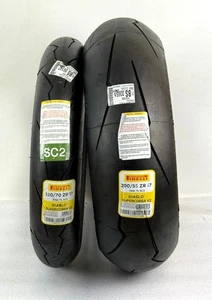 Pirelli Supercorsa V2 120/70 R17 58W 200/55ZR17 78W SC-2  DOT 0123 4823 NEU Satz - Bild 1 von 8