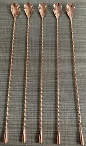 16 Inches Bar Spoon, Long Handle Mixing Stirrers for Drinks,Stainless Steel Gold - Picture 1 of 7