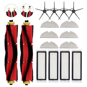 Für RoborockS6 S50 E35 Hauptbürste Seitenbürste Filter Mopptuch Set Zubehör - Bild 1 von 35