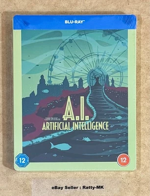A.I. ARTIFICIAL INTELLIGENCE - (UK) SCI-FI DESTINATION BLU RAY STEELBOOK - NEW - Image 1 of 4