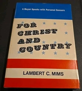 For Christ And Country Lambert C Mims HCDJ Fleming H Revell 1969 - Picture 1 of 3