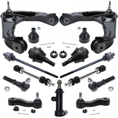 13pcs Front Upper Control Arm Tie Rod Kits for Chevy GMC Silverado Sierra 2500HD - Image 1 of 4