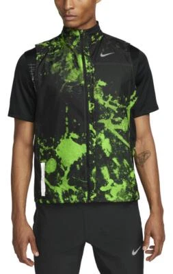 Nike Repel Run Division Men's Running Singlet Vest (Action Green) DX0847-313 NEW - Image 1 of 4