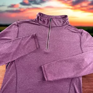 Pullover Carhartt Mujer XL 16-18 Magenta Force Elastizado Rendimiento 1/4 Cremallera Golf - Imagen 1 de 12
