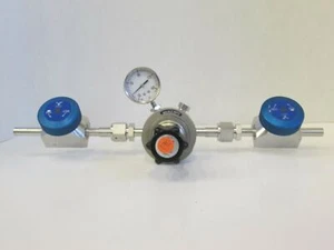 Veriflo Gas Stick Assy w/ 100W4 Regulator, 437 High Flow Valves, Gauges - Picture 1 of 7