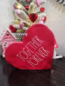 Rae Dunn Valentines Day Red Heart Resin Figurine Tabletop Decor 9.5" - Picture 1 of 3