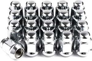 1/2"-20 Lug Nuts, 20 PCS Chrome Closed End Bulge Acorn Wheel Lug Nut for Afterma - Picture 1 of 12
