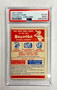 1957 - Tarjeta de concurso Topps sábado 22 de junio PSA 4 (MC) - Imagen 1 de 2