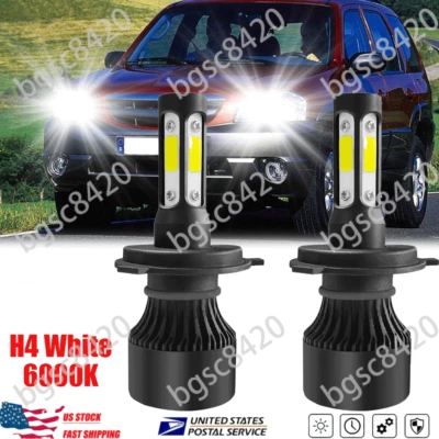 For MAZDA TRIBUTE 2001-2006 2X H4 9003 led headlight Bulbs High/Low Beam 6000K - Image 1 of 4