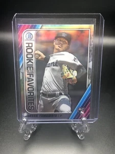 2020 Bowman Chrome JORDAN YAMAMOTO Rookie of the Year Favorites ROYF-JY Marlins - Imagen 1 de 2
