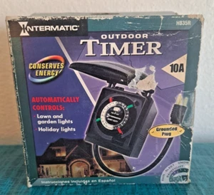 Intermatic Außenzeitschaltuhr, HB35R, 10Ampe (1200 Watt), geerdeter Stecker, offene Box - Bild 1 von 5