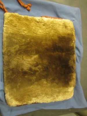 Vintage Fur And Satin Ladies Muff Purse Hand Warmer Fancy large size - Image 1 of 4