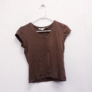 girls Short sleeve shirt size M derek heart brand brown  - Picture 1 of 6