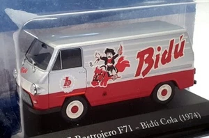 Altaya escala 1/43 22921F - 1974 IME Rastrojero F71 Van Bidu Cola - rojo/plateado - Imagen 1 de 5