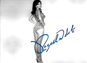 Raquel Welch Size 8 x 10 PHOTO TIGER PRINT SWIM SUIT VERY NICE - Picture 1 of 4