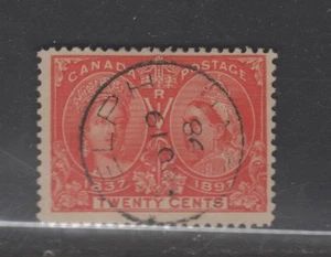 CANADA #59 20 cent vermilion JUBILEE used cds f-vf - Picture 1 of 1