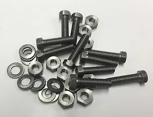 2ba x 1/2" hexagon head bolts, nuts and washers steel pack of 10 - Picture 1 of 1