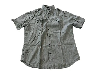 Ocean Current Mens Shirt Small Gray Pockets Button Up Short Sleeve Outdoor - Image 1 of 4