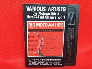 Various - Big Motown Hits & Hard To Find Classics Vol 1 (1986) Cassette (VG+) - Picture 1 of 2