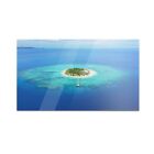 Glas-Herdabdeckplatte Magisches Inselparadies 60x52 cm
