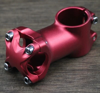 1 1/8" Track Road Bike Threadless STEM 60mm MTB Cruiser Bicycle 1"25.4 Handlebar - Image 1 of 4