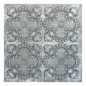 Vintage Pattern Tin Ceiling Tiles PVC Wall Panels 2'X2' PL80 Antique tin 10pcs - Picture 1 of 20