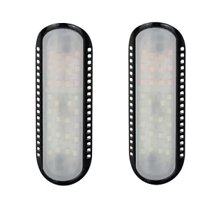 Luces Eagle LED negra barra de choque de carretera luz blanca señal de giro DRL para Harley - Imagen 1 de 6