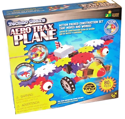 Techno Gears AeroTrax Plane - Stem Product  80+ Pieces 6+ Moving Rotating Parts - Image 1 of 4