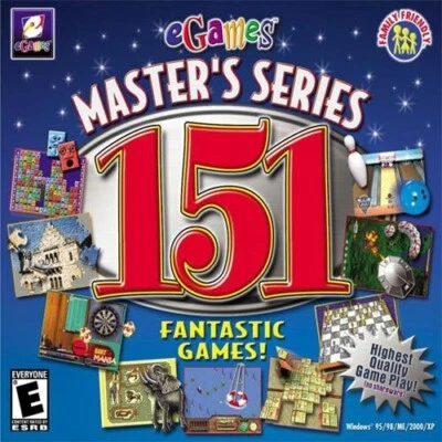 eGames Master's Series 151 Fantastic Games PC New Cd Sealed In Paper Sleeve XP - Image 1 of 4