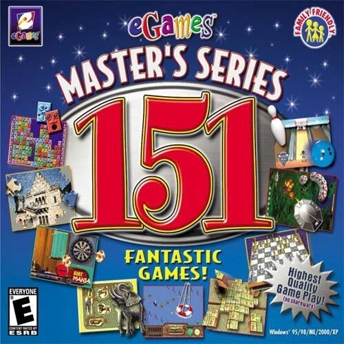 eGames Master's Series 151 Fantastic Games PC New Cd Sealed In Paper Sleeve XP - Image 1 of 4