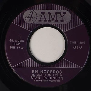 STAN ROBINSON: Rhinoceros MOD SOUL Dancer AMY ORIG 45 Super HEAR! - Picture 1 of 2