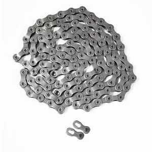 MTB Mountain Push Bike Cycling Steel Bicycle Chain 128 Links 9/27 Speed Chain - Picture 1 of 11