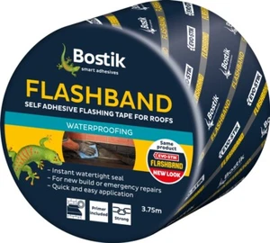 Bostik Flashing Tape Flashband Self Adhesive for Roofs + Primer 75mm - 225mm - Picture 1 of 10