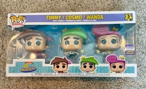 Funko Pop Nickelodeon Fairly OddParents Timmy Cosmo Wanda SDCC Summer Con Pack - Picture 1 of 6