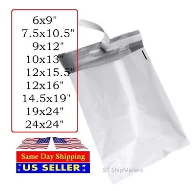 Poly Mailers 6x9 7.5x10.5 9x12 10x13 12x15.5 12x16 14.5x19 19x24 -ST ShipMailers - Image 1 of 4