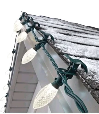 16' 8 Ft NOMA C9 LED Quick Clip  Christmas Lights 25 Count Warm White Sealed  - Image 1 of 4