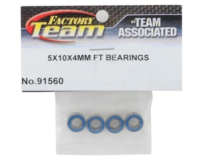 Team Associated Factory Team 5x10x4mm Bearings (4) [ASC91560] - Image 1 of 2