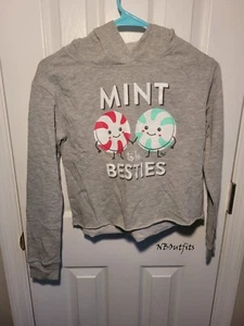 Justice Grey Mint Sweater size 10 - Picture 1 of 3