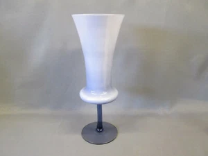 Empoli Italian Art Glass 14.5" tall Amethyst Purple Cased Glass LG Flared Vase - Picture 1 of 8