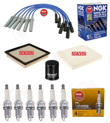 Tune Up Kit DENSO Filters + NGK Spark Plugs for Dodge Grand Caravan 3.3L 3.8L - Image 1 of 4